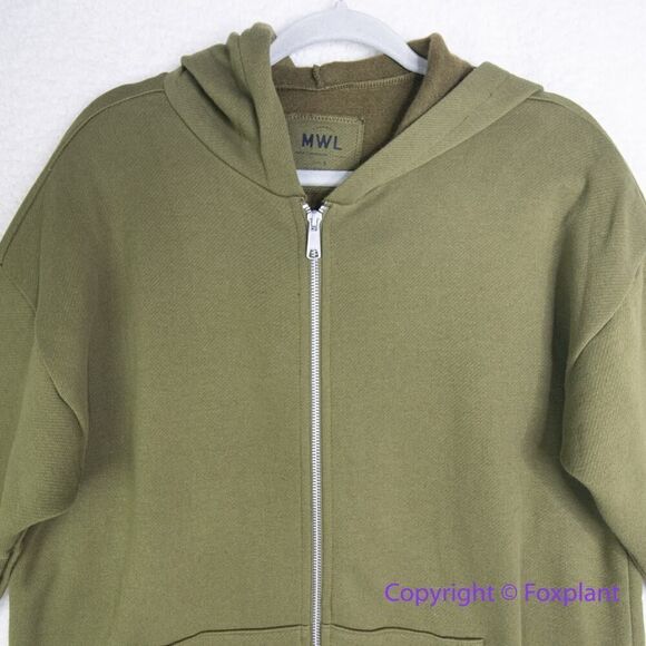 New! Madewell MWL Betterterry Full-Zip Long‎ Hoodie Sweatshirt, size S - Picture 6 of 16